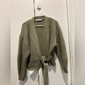 Zara Olive Cardigan